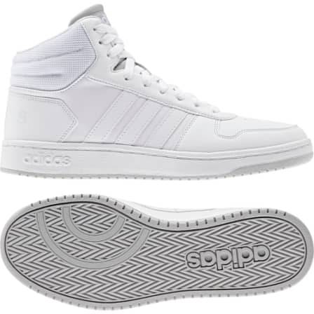 adidas Men`s HOOPS 2.0 MID White/ White F34813 Size UK 12 (SA 12)