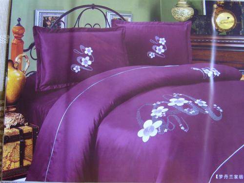 6 PIECE DOUBLE BED SIZE WONDERFUL EMBROIDED DUVET COVER SET