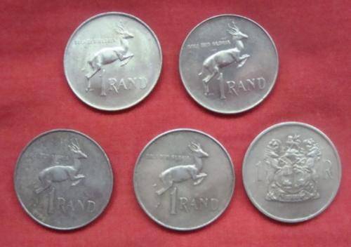 SILVER R5 COINS X5
