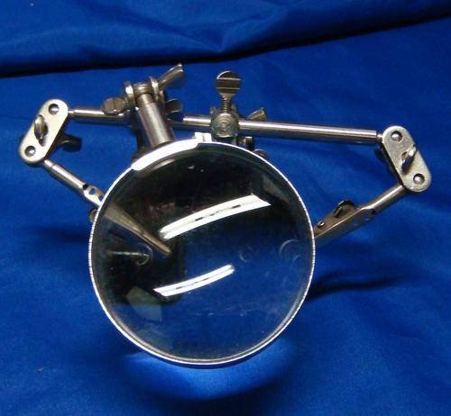 Magnifier with three handles