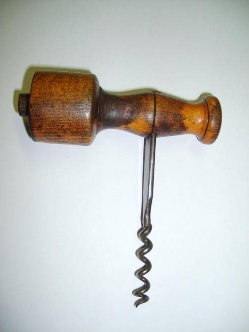Codd bottle opener combination corkscrew