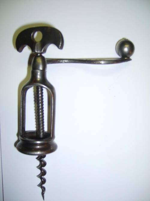 Mechanical coffee grinder corkscrew