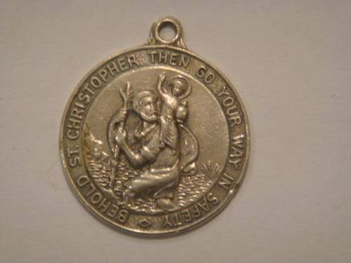 Silver St Christopher pendant