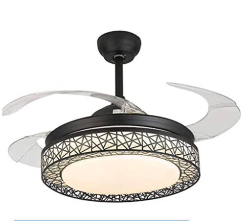 Black Bird Nest Retractable Ceiling Fan - 071 #31