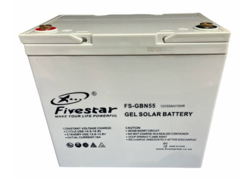 Solar Gel 12V Battery 55AH Deep Cycle