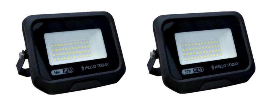 2 Pack - 50W & 30W LED Flood Light Outdoor IP65 Waterproof
