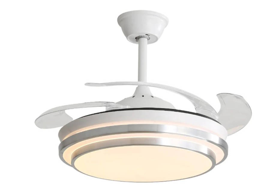 Remote Control Modern Auto Folding Invisible Ceiling Fan - 074