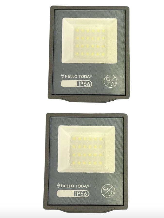 2 Pack - 30w Day Night Sensor LED Floodlight IP66