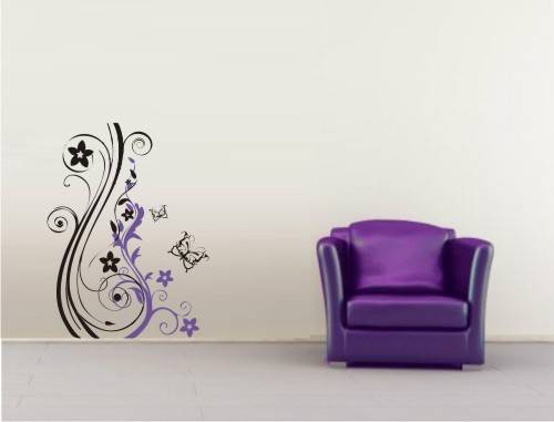 Vinyl Decal - Floral Ornament - Wall Art
