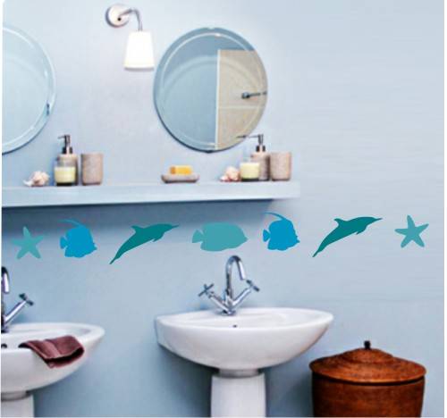 Vinyl Decal - Fish Border - Wall Art