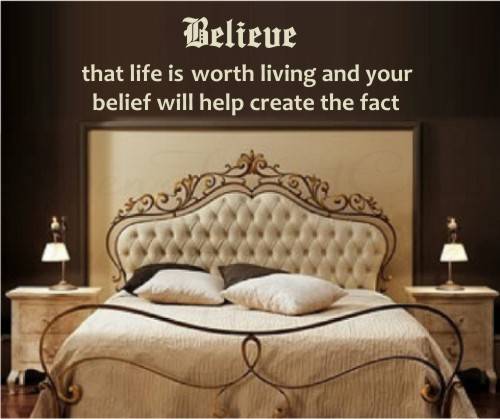 Vinyl Decal - Believe  - Inspirational Quote - Wall Art