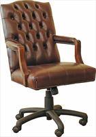 Wetherlys Rhodes Leather Swivel Chair