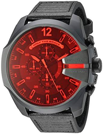 Diesel Mega Chief Analog Black Dial (Big Dial) Men's Watch - DZ4460