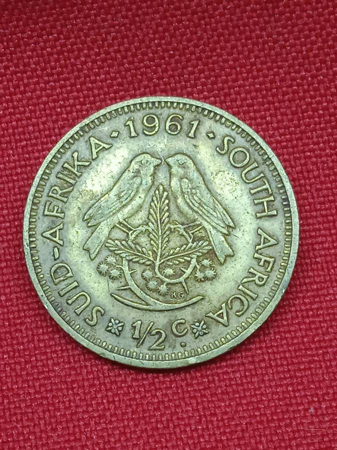 1961 HALF CENT