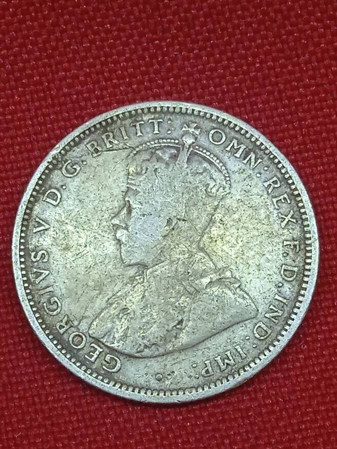 1914 AUSTRALIA SILVER ONE SHILLING