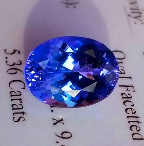 * Premium Grade Tanzanite * 5.36CT Certified Tanzanite [bV7/7]