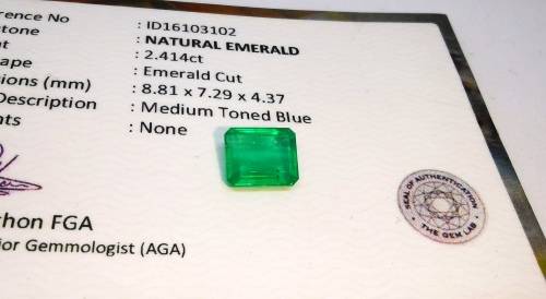 2.41CT EMERALD  * Certified Emerald *