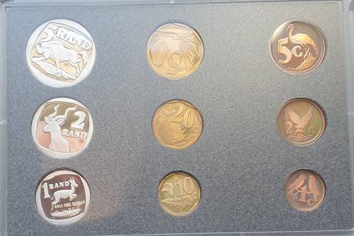 1997 South African Proof Coin Set in box as from Mint