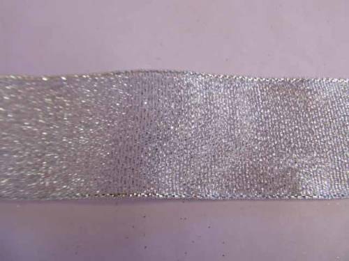 Ribbon And Lace, Ribbon Silver, 40mm Wide