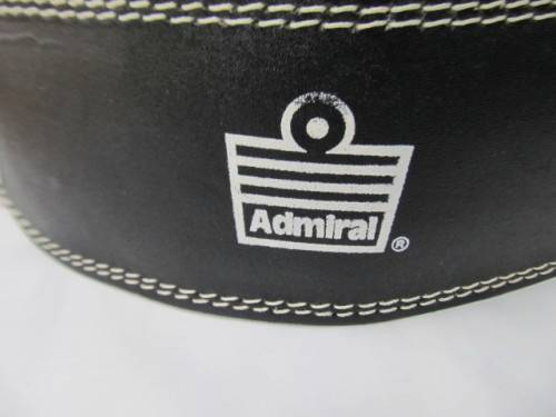 Leather Weight Training Belt, Black, Twin Holes, Rear 100mm, Front 60mm