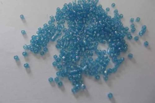Glass Beads, Seedbeads, 11/0, Blue, 14gr