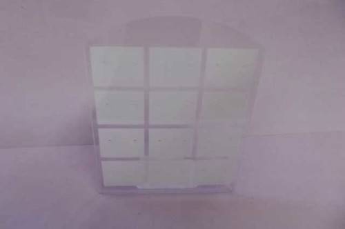 Earring Display Stand, Clear Perspex, Holds 12 Pairs, 10cm, 1pc