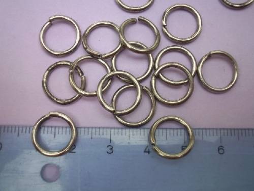 Findings, Jump Ring, Metal, Nickel, 12mm, ±30pc