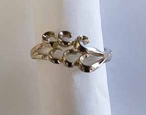 Ring Silver Stamped 925, Ring Size 17mm, Width 7mm, Pair Silver Chain Dangle Earrings, Stud Earrings