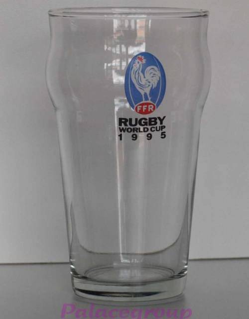 1 Set - 10 x Glasses, Rugby World Cup 1995 Beer Glasses, 400ml, See Photos...