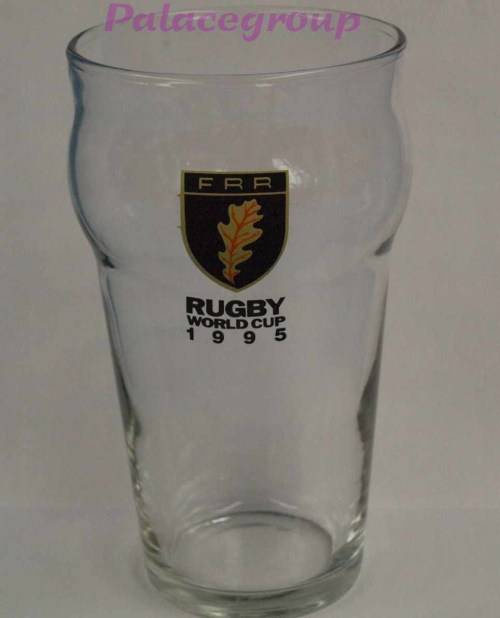1 Set - 10 x Glasses, Rugby World Cup 1995 Beer Glasses, 400ml, See Photos...