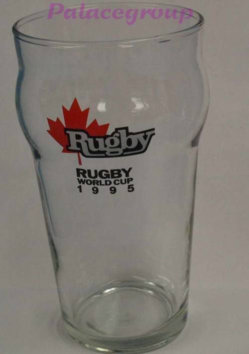 1 Set - 10 x Glasses, Rugby World Cup 1995 Beer Glasses, 400ml, See Photos...