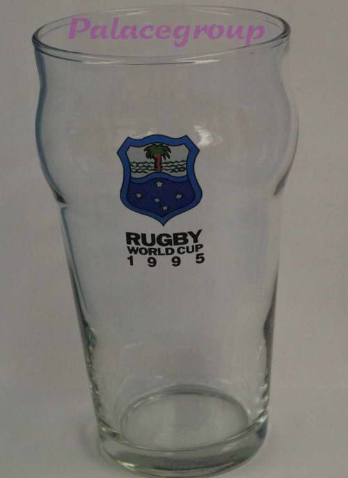 1 Set - 10 x Glasses, Rugby World Cup 1995 Beer Glasses, 400ml, See Photos...