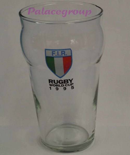 1 Set - 10 x Glasses, Rugby World Cup 1995 Beer Glasses, 400ml, See Photos...