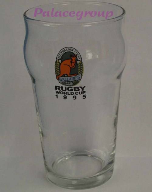 1 Set - 10 x Glasses, Rugby World Cup 1995 Beer Glasses, 400ml, See Photos...