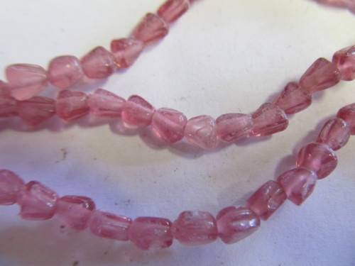 Glass Beads, Indian Beads, Triangle, Grape, 5mm (sizes vary slightly), 20pc