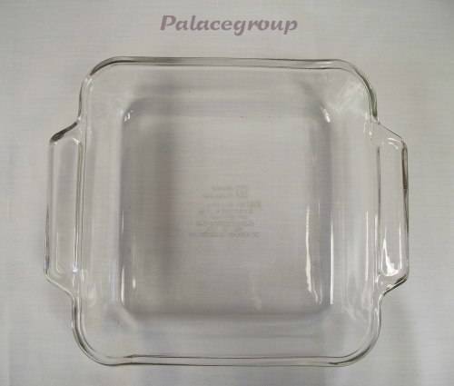 Anchor Ovenware Square Baking Dish - USA, Oven And Microwave Safe, Clear Glass, 200 x 200 x 55mm, 2l