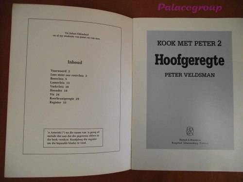 Kook Met Peter 2 - Hoofgeregte, Peter Veldsman, Volkleur, +67 Resepte, Sagte Band, 33bl, A4