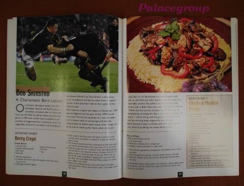 The Outdoor Cook Book Of Our Springbok Rugby Players 2001, Full Colour, 70 Rec, Paper Back, 64pg, A4