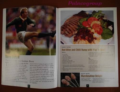 The Outdoor Cook Book Of Our Springbok Rugby Players 2001, Full Colour, 70 Rec, Paper Back, 64pg, A4