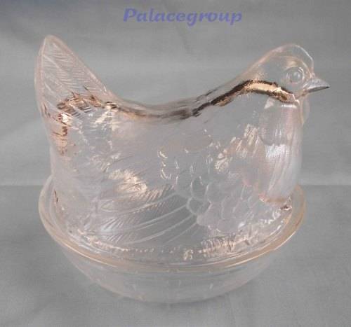 Glass Candy Storage, Chicken Design, See PhotoFor Description And Size
