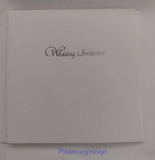 10 x Wedding Invitations In Silver Words With Envelopes And Folded Blank Page, See Photos Below