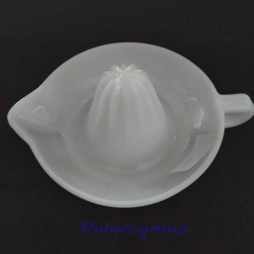 Citrus Juicer, Hand Operated, Milky White Glass, Diameter 150mm, 1pc, See Photo