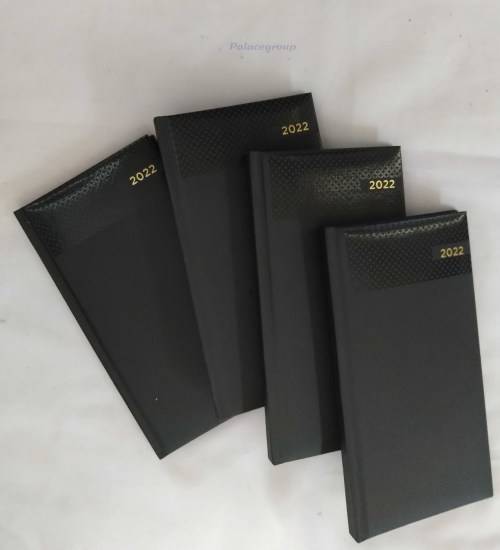 Slim 2022 Personal Diary Notebook, Diamond Black, See Photos For Detail