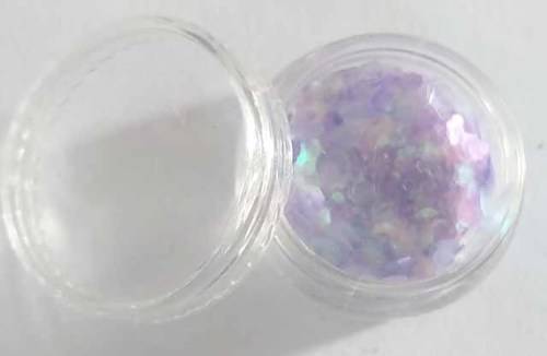 Nail Art, Glitter, Lilac, In Container