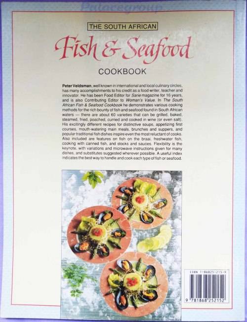 The South African Fish & Seafood Cookbook, Peter Veldsman, 96Pg, Rec137, +A4