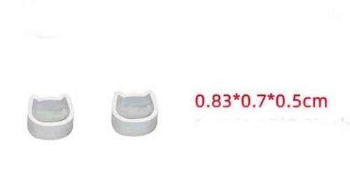 Silicon Moulds, Cat Face Shape Ear Stud Moulds, 0,83cm x 0,7cm x 0,5cm, 2pc
