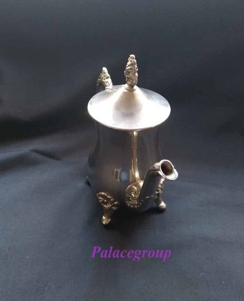 Antique Silver Plated Teapot, Height - 18cm, See Photos For Info, 1 pc