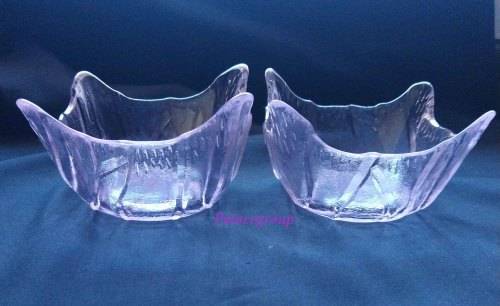 Condiment / Sweet Bowl, Glass, Light Pink, Size - 125 x 125 x 55mm, 1 Set