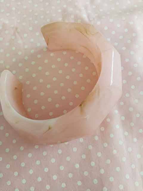 Burtell Bracelet, Pink Bangle, Top Width 33mm, 1pc