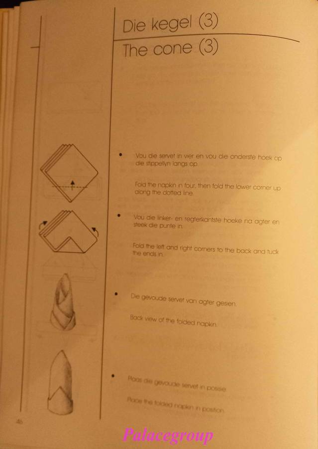 Servetvoukuns / Napkin Folding, Eric Bolsmann, Kleurfoto`s,  110 bl, +A4, H/B